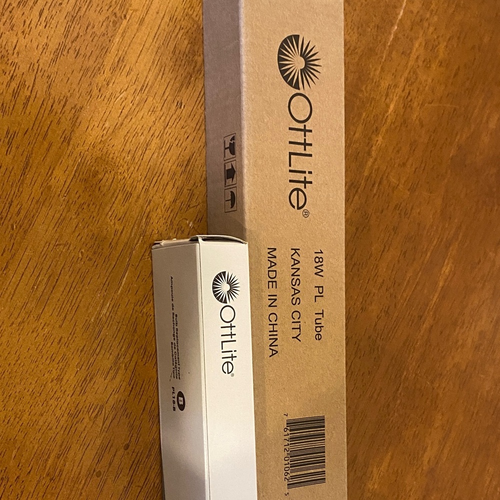 2 NIB OttLite 18W PL Tube Light Bulb